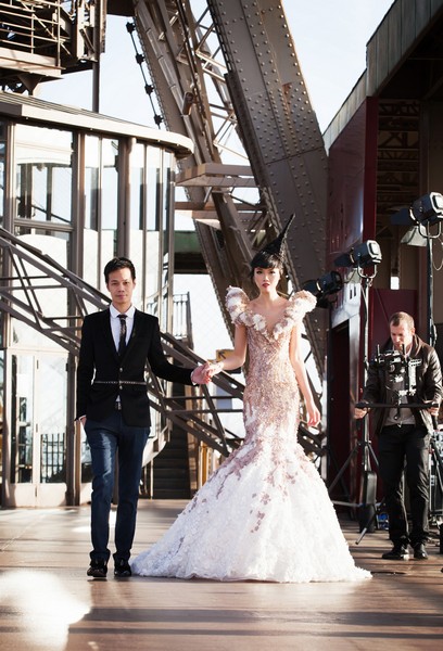 Unconventional Catwalk Took Over Paris The Phenomenal Success of Jessia Minh Anhs Autumn Fashion Show Atop the Eiffel Tower